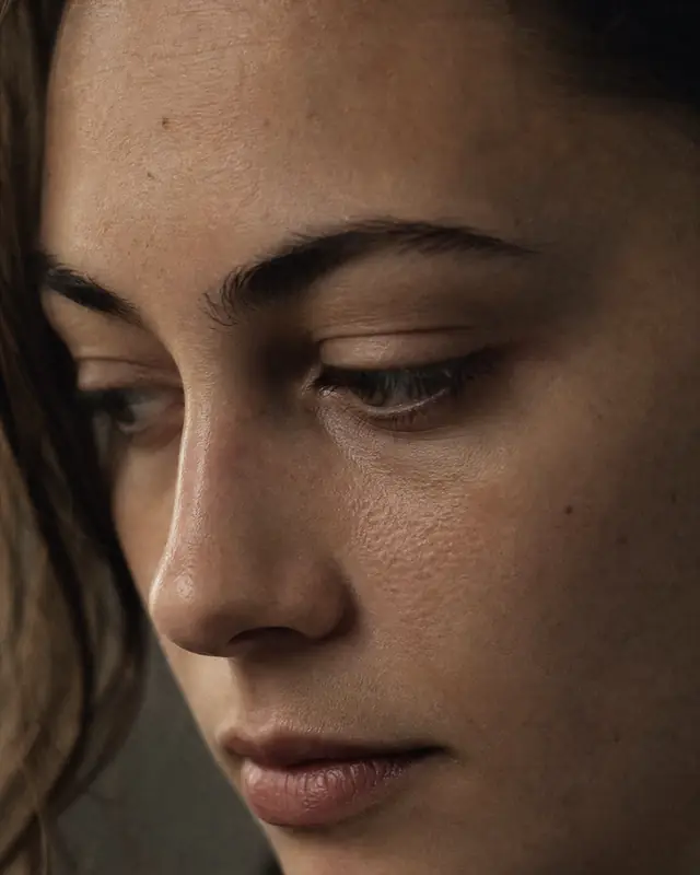 A film-look portrait made in AIGE